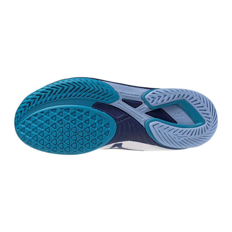 Mizuno WAVE DRIVE NEO 4 White/Bellwether Blue/Fjord Blue